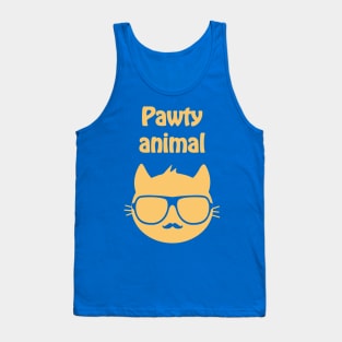 Pawty animal (orange) Tank Top